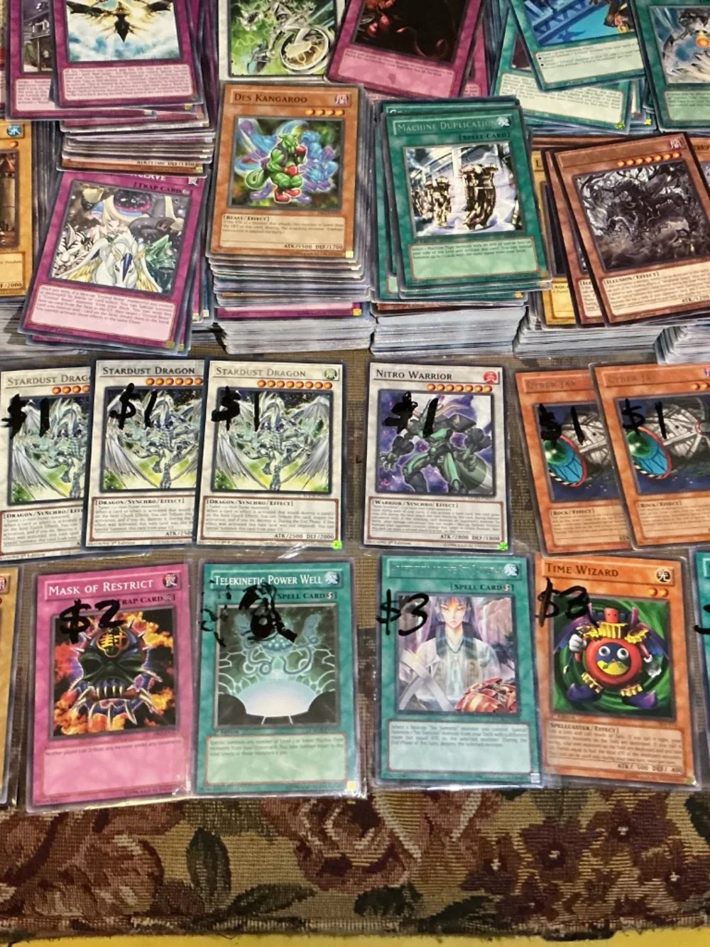 2500+ Konami Yugioh Cards 1st Edition & Unlimited Mostly regular but some Foils
